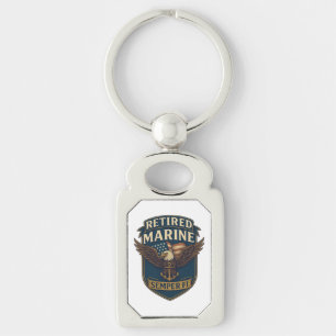 Logo Embleem Corps Marinier Veteraan Sleutelhanger