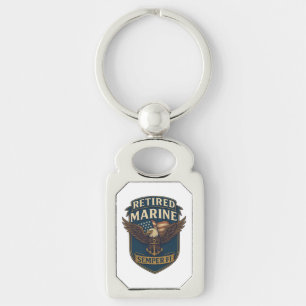 Logo Embleem Corps Marinier Veteraan Sleutelhanger