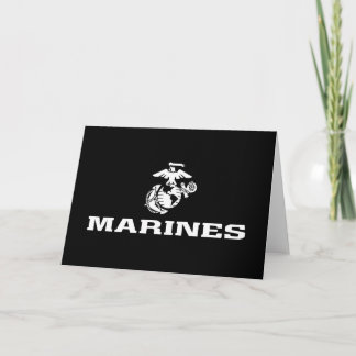 Logo empilé USMC - Blanc