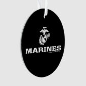 Logo empilé USMC - Blanc (devant)