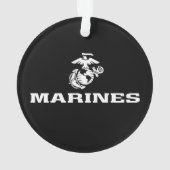 Logo empilé USMC - Blanc (dos)
