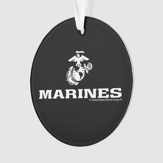 Logo empilé USMC - Blanc (devant)