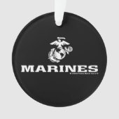 Logo empilé USMC - Blanc (devant)