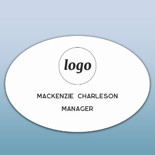 Logo Employé Personnel Magnétique ou Étiquette de 