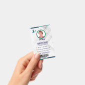 Logo employé photo ou Badge blanc CODE QR (Manuel / portable)