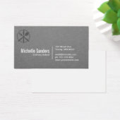 Logo en argent | Texture grise (Bureau)