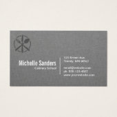 Logo en argent | Texture grise (Devant)