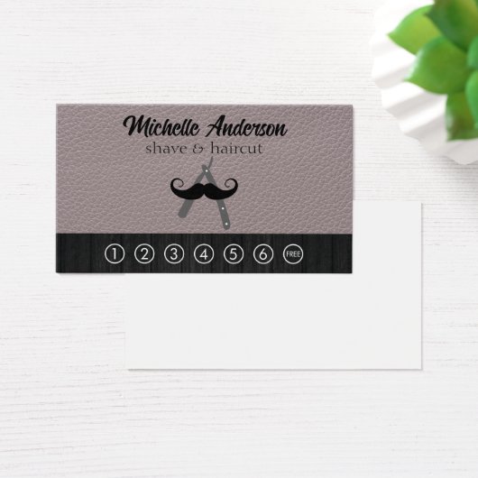 Logo en barbre | Cuir (Bureau)