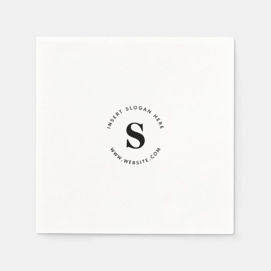 Logo en bedrijf servet (Voorkant)