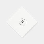 Logo en bedrijf servet (Hoek)