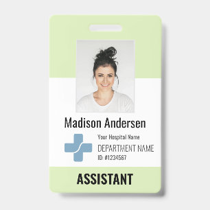 Logo en foto-ID aangepast ziekenhuis Badge