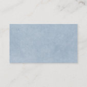 Logo en informatie bedrijf | Blauwe achtergrond op Visitekaartje (Achterkant)