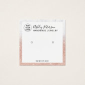 Logo en marbre parties scintillant rose or étalon  (Devant)