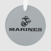 Logo en noir empilé USMC (devant)