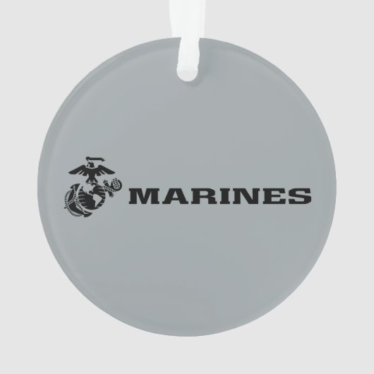 Logo en noir empilé USMC (dos)