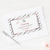 Logo en noir et blanc Cloud Étiquette (Enveloppe)