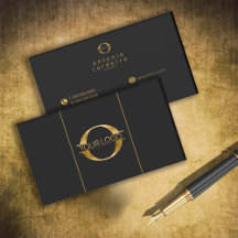 Logo- en sociale mediapictogrammen Gold/Bk Hor ID8