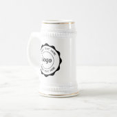 Logo en Tekst Zakelijk Promotie Branding Bierpul (Voorkant links)