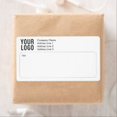 Logo Entreprise Expédition Étiquettes Adresse de r (En situation)