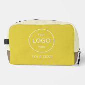 Logo entreprise jaune sac toilette cosmétique (Recto)