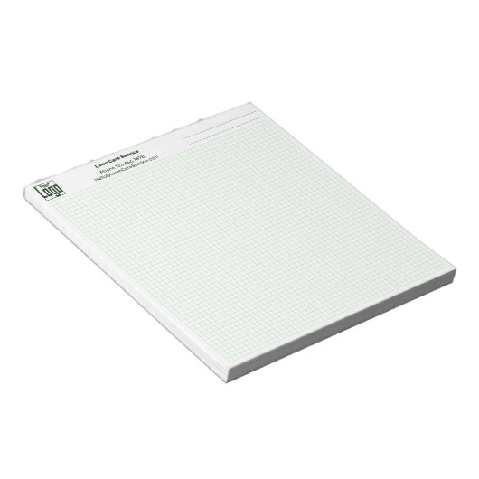 Logo Entreprise Note Grille Graphique Bloc-Notes (Incliné)