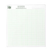 Logo Entreprise Note Grille Graphique Bloc-Notes (Devant)