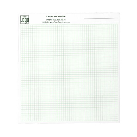 Logo Entreprise Note Grille Graphique Bloc-Notes (Devant)