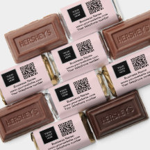 Logo Entreprise QR Code rose minimaliste Entrepris