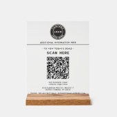 Logo et Code QR Entreprise Publicité Advert (Recto)