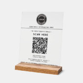 Logo et Code QR Entreprise Publicité Advert (Angle)
