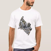 Logo et crocodile d'Aussie, T-shirt blanc pour hom (Devant)