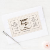 Logo et étiquette d'ingrédient de Cookies faits ma (Enveloppe)
