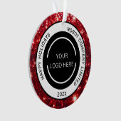 Logo et nom de la société rouge moderne (devant)