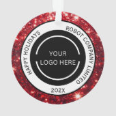 Logo et nom de la société rouge moderne (dos)