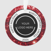 Logo et nom de la société rouge moderne (devant)