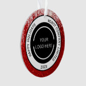 Logo et nom de la société rouge moderne (devant)