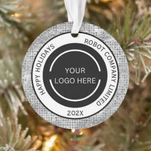 Logo et nom de l'entreprise simple Silver