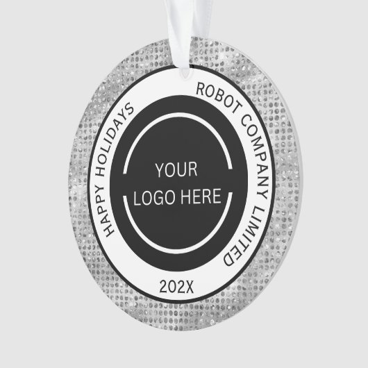 Logo et nom de l'entreprise simple Silver (devant)