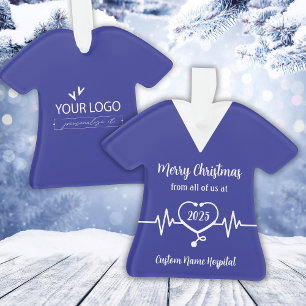 Logo et nom de l'hôpital personnalisé Noël