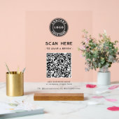 Logo et QR Code Moderne Laisser une évaluation (Mariage)