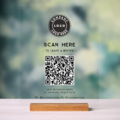 Logo et QR Code Moderne Laisser une évaluation (Neutre)