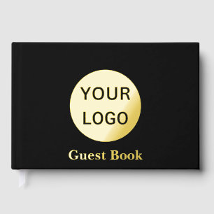 Logo et texte de l'entreprise Black and Gold Foil