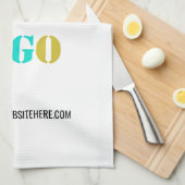 Logo et texte personnalisés Entreprise Serviette d (Quart Plié)