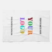 Logo et texte personnalisés Entreprise Serviette d (Horizontal)