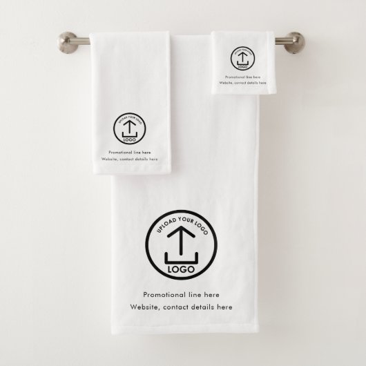 Logo et texte promotionnel Swag professionnel Blan (En situation)