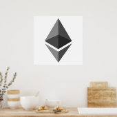 Logo Ethereum ETH | Poster (Cuisine)