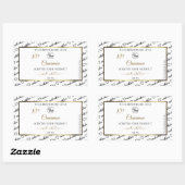 Logo Étiquette du produit Black and White Word Art (Feuille)