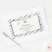 Logo Étiquette du produit Black and White Word Art (Enveloppe)