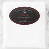 Logo Étiquette du produit Black Red Word Cloud (Sac)