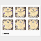 Logo Étiquette du produit de l'écorce d'arbre natu (Feuille)